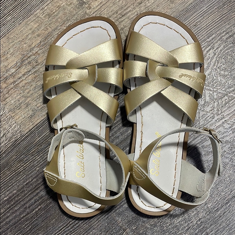 Salt Water Gold Sandals